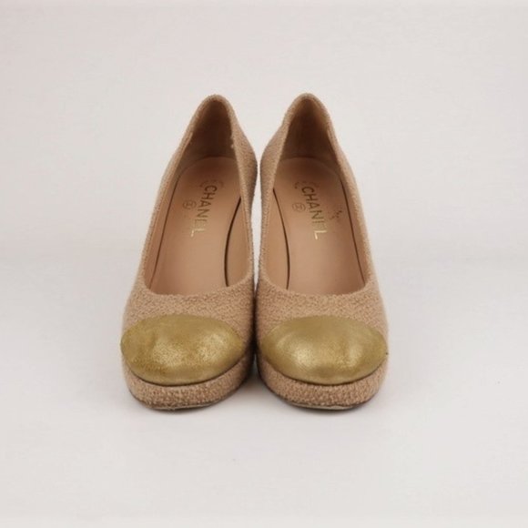 Chanel 15C Loop Tweed Platform Sz 38.5 - Picture 2 of 7